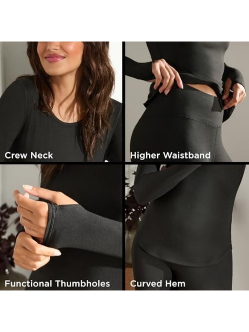 Lightweight 2-Piece Active Base Layer Set for Women | Cozy & Stylish Outfit - Picture 3 of 6
